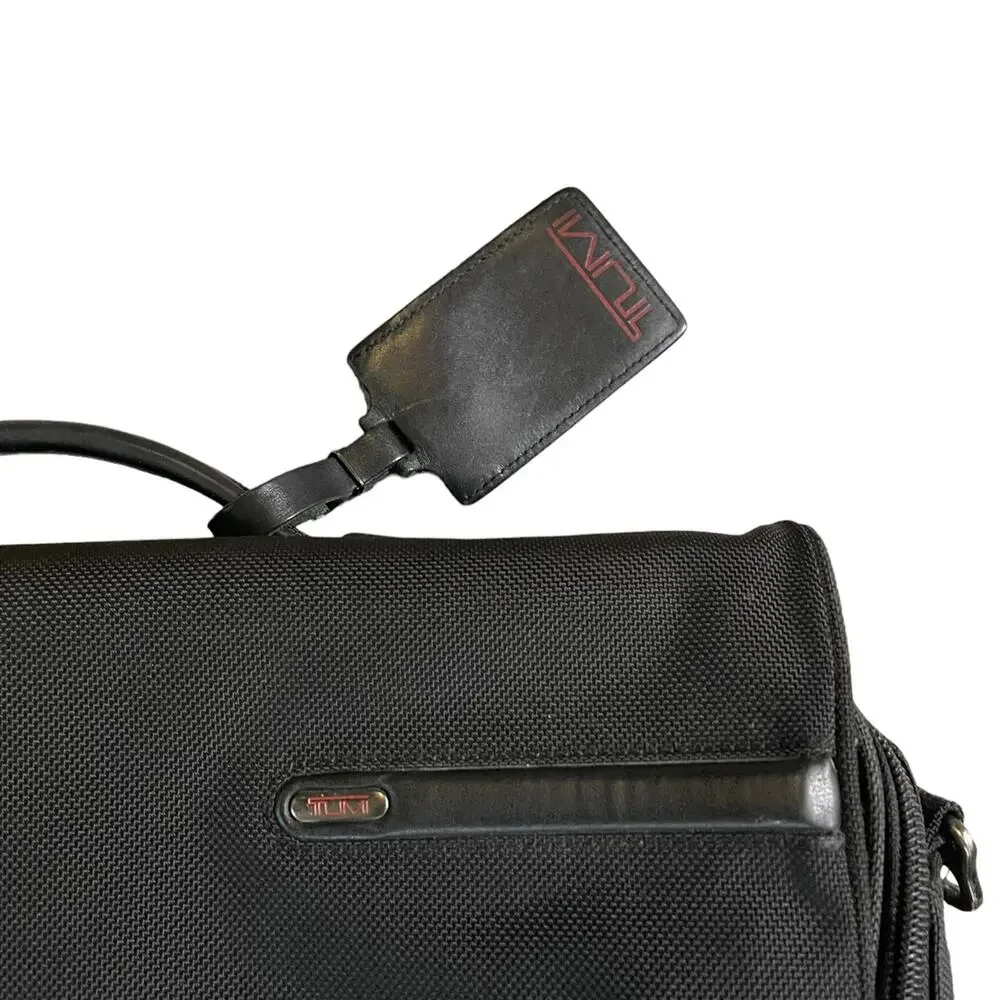 TUMI Leather Trimmed Canvas Briefcase Description Tumi Briefcase Blank - Picture 3 of 12